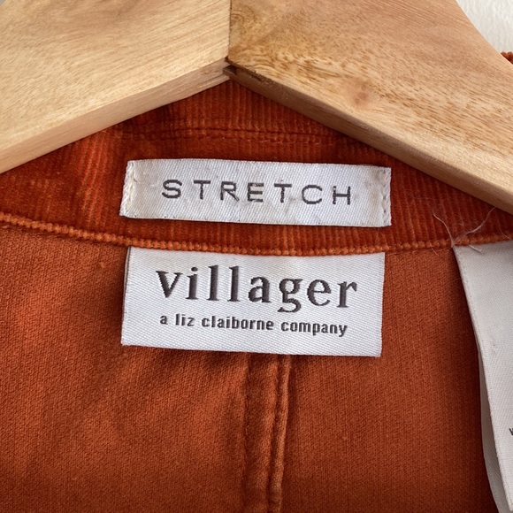 VILLAGER ORANGE CORDUROY JACKET - Picture 3 of 4